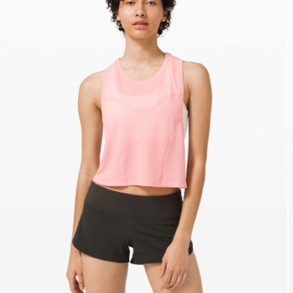 Lululemon stronger as one muscle tank pink 8